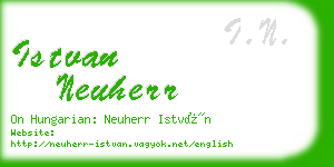 istvan neuherr business card